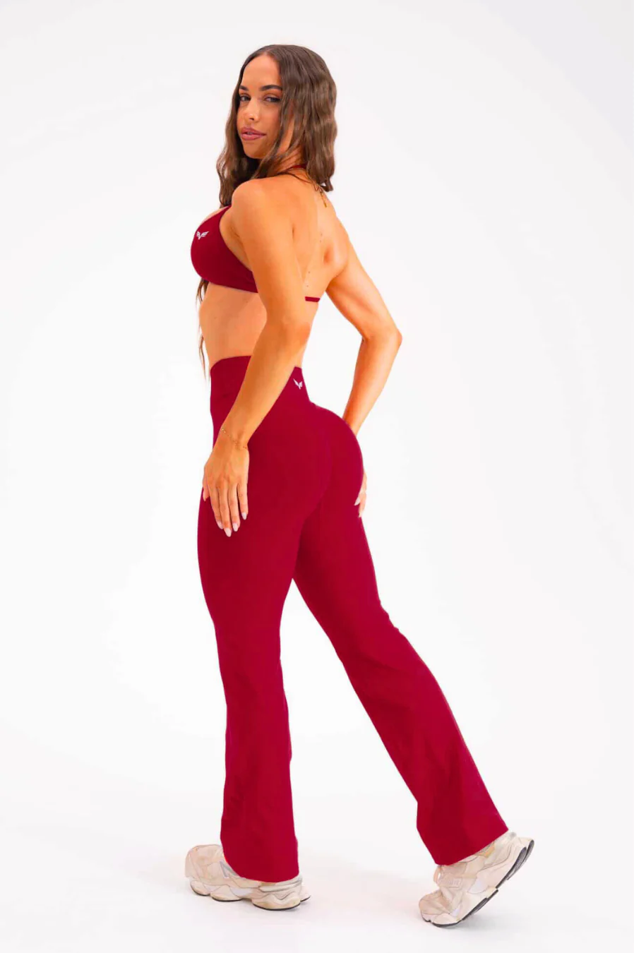 Club Athletica Amplify Seamless Flares Red - Image 4