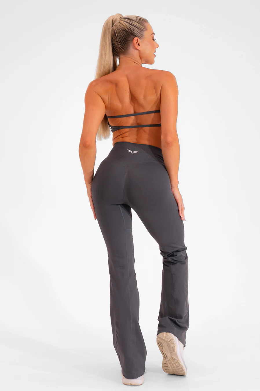 Club Athletica Amplify Seamless Flares Stone Grey - Image 5