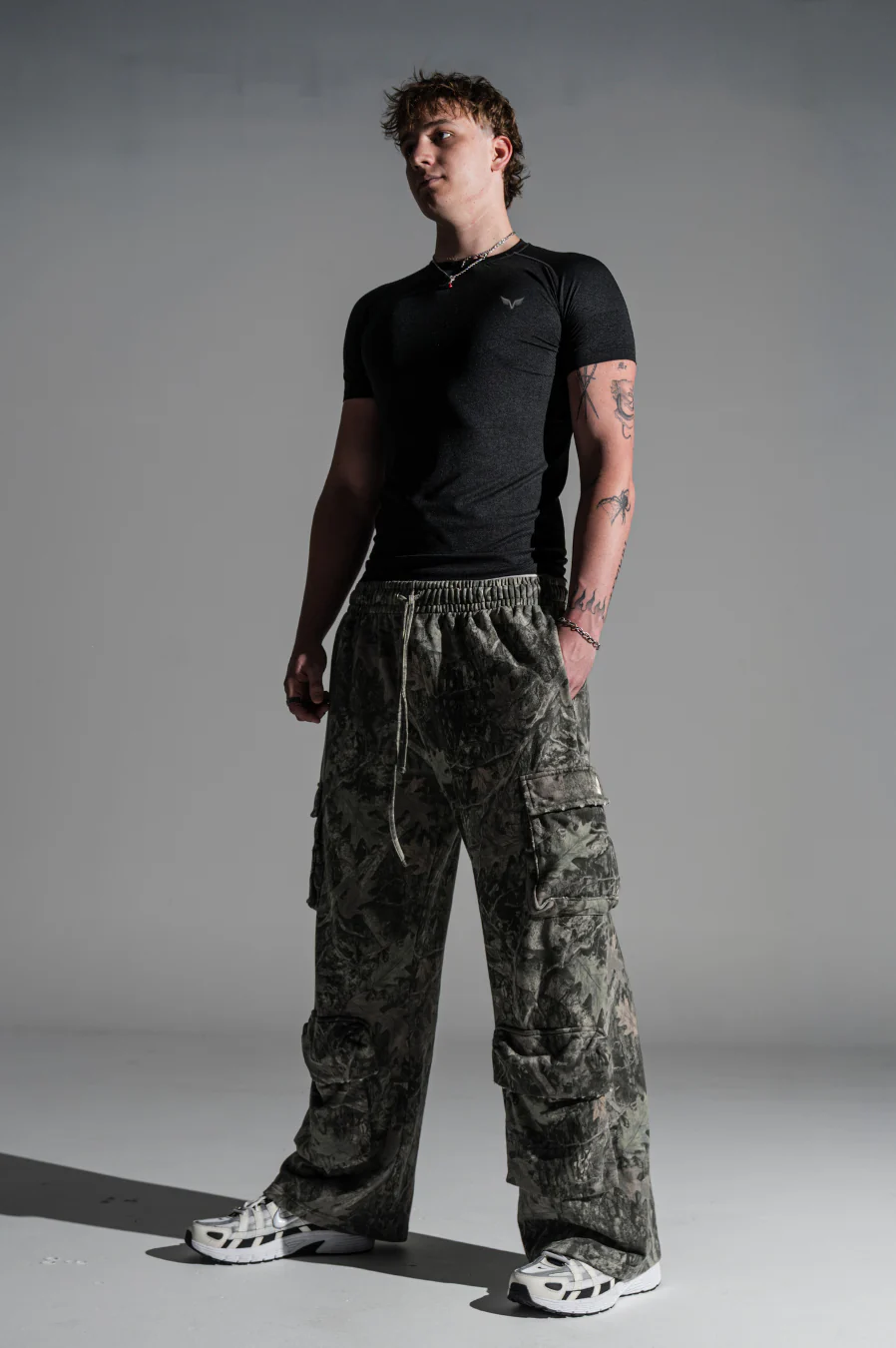 Mens Core Compression Tee Marl Black - Image 4