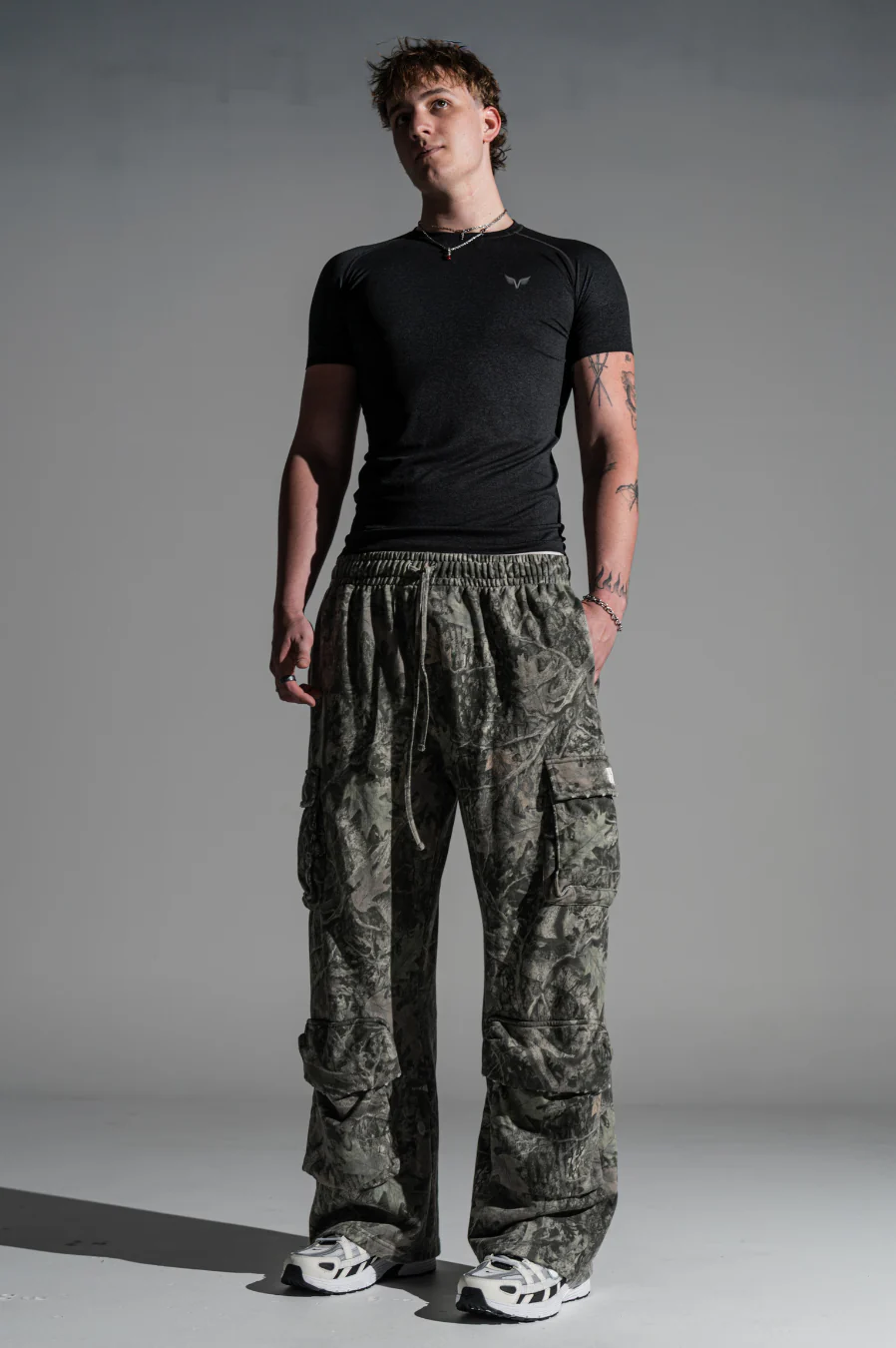 Mens Core Compression Tee Marl Black - Image 5