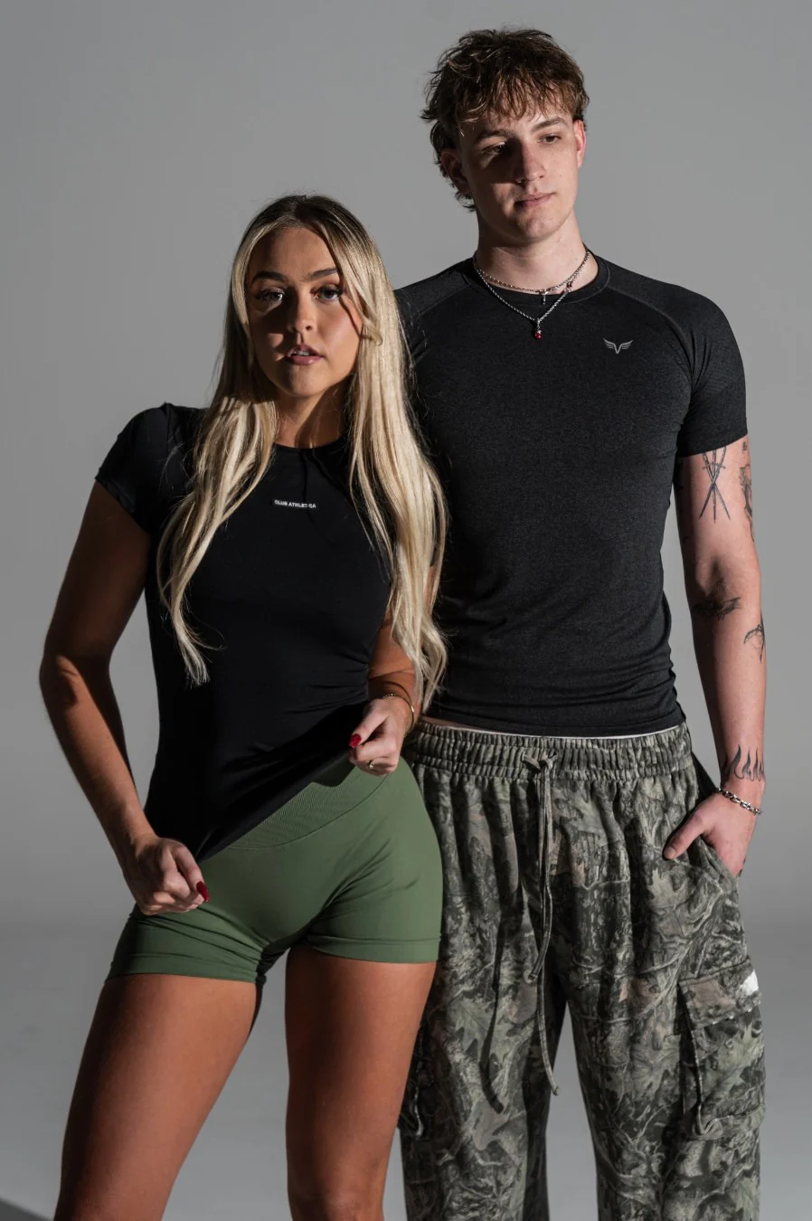 Mens Core Compression Tee Marl Black - Image 9