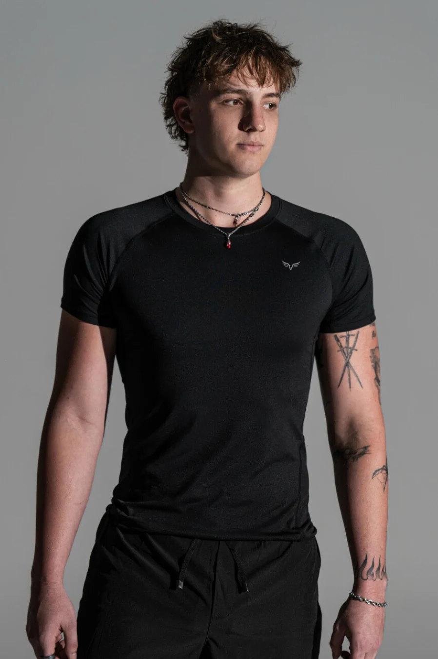 Mens Compression Tee Stealth Black - Image 3