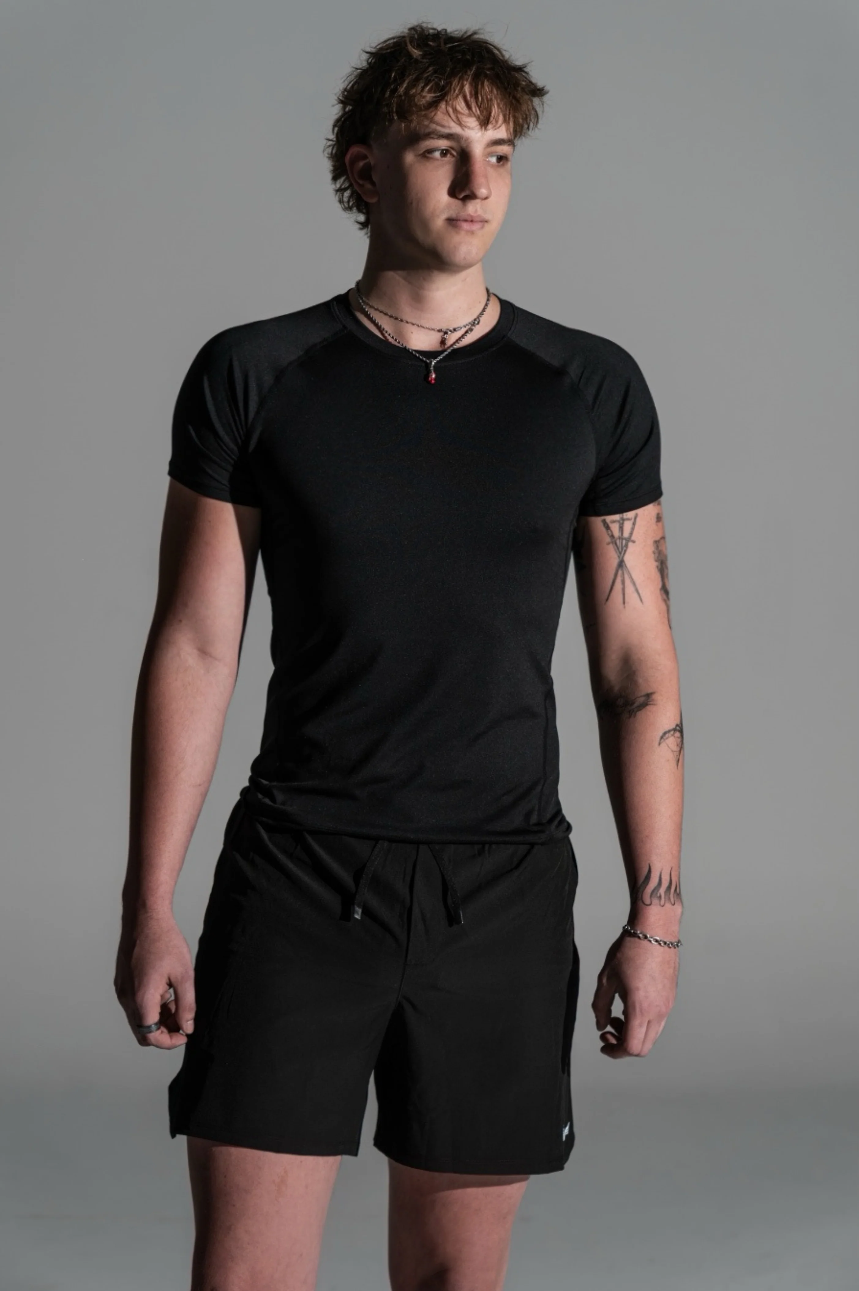 Mens Lifting Shorts Stealth Black - Image 4