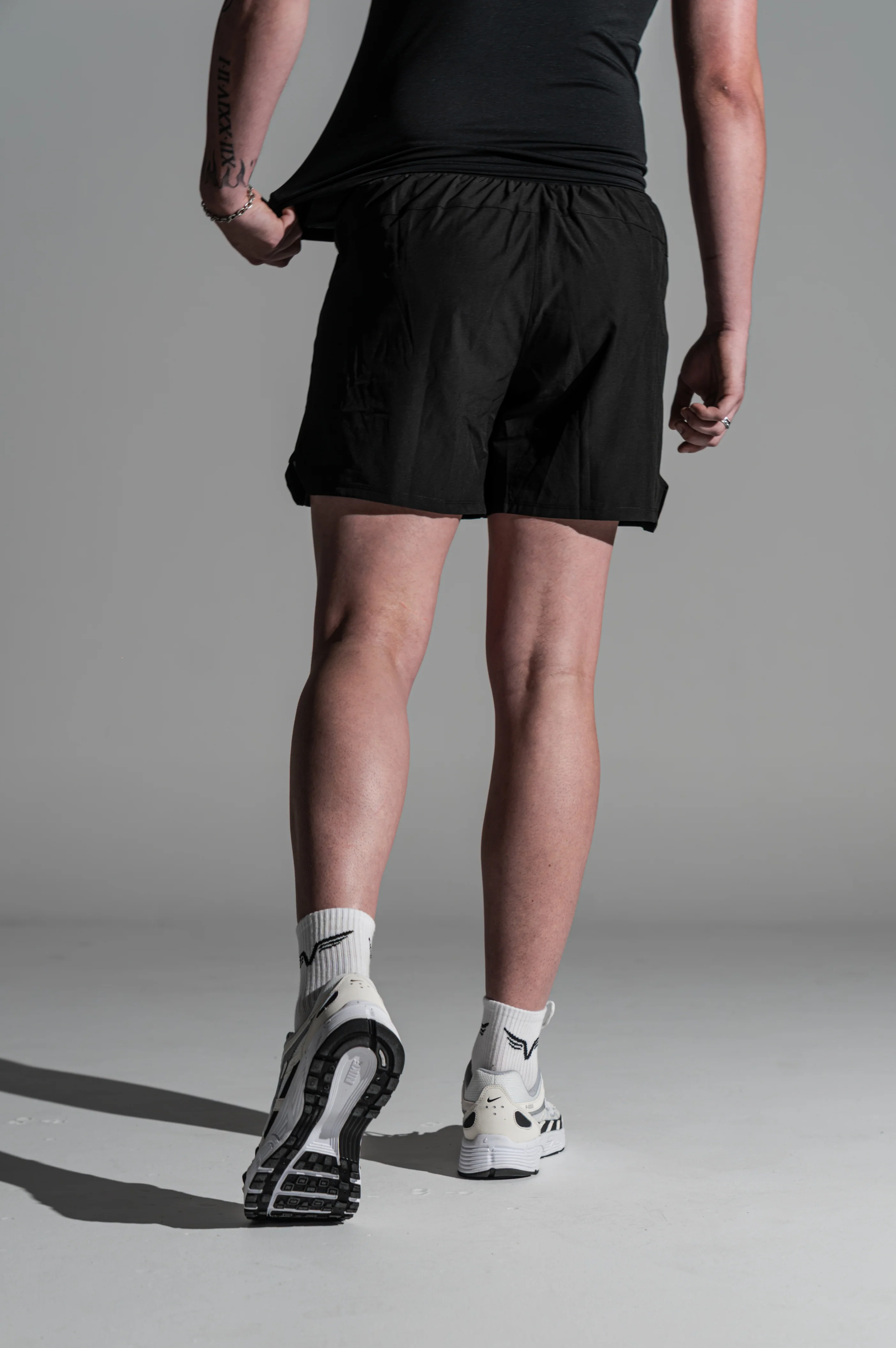 Mens Lifting Shorts Stealth Black - Image 6