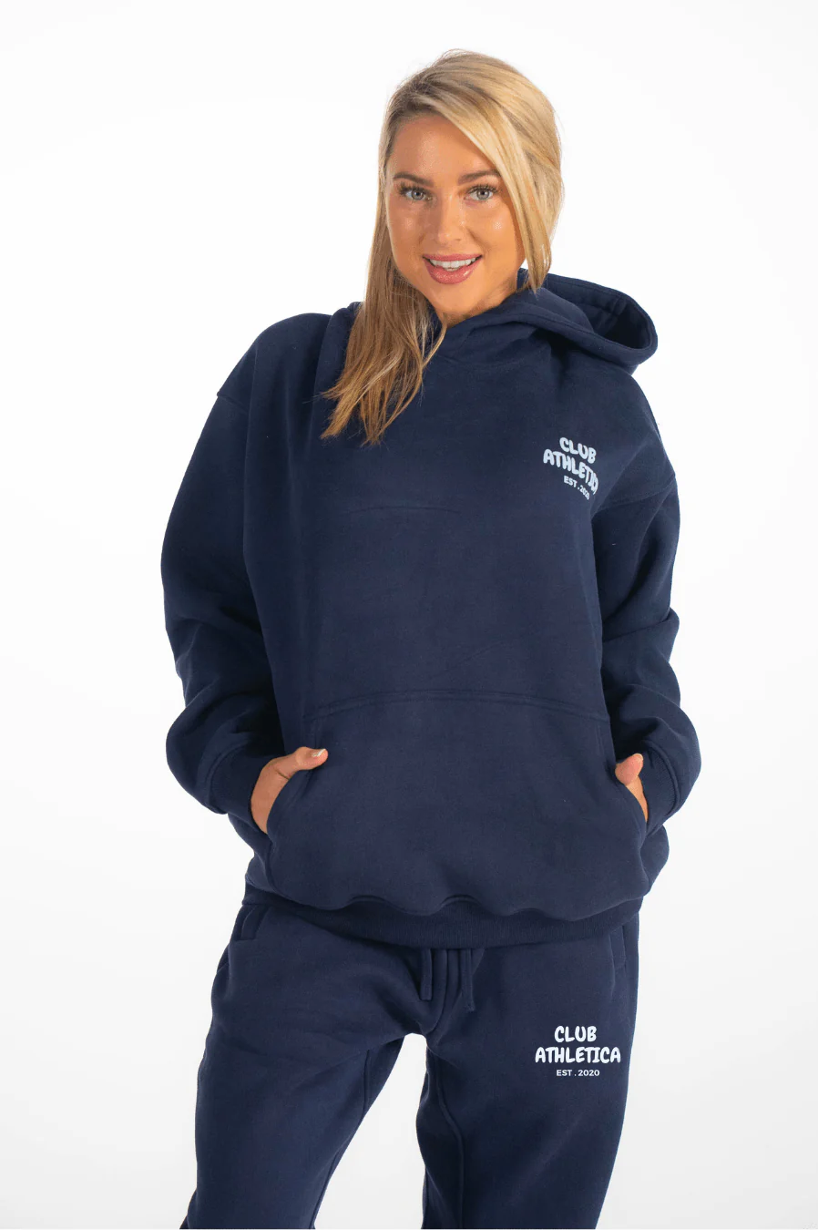 Club Athletica Oversized Sweatpants Navy Blue - Image 8