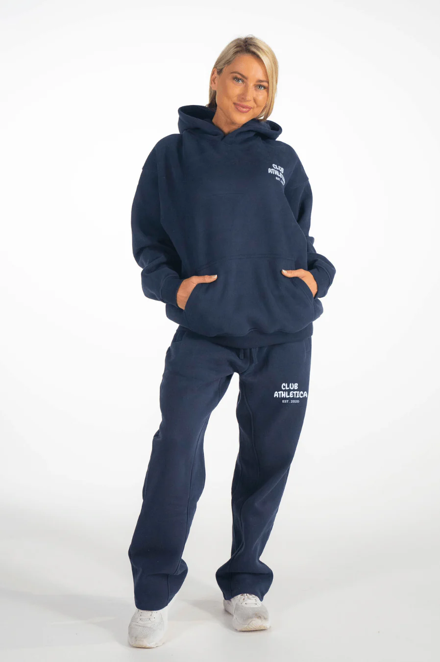 Club Athletica Oversized Sweatpants Navy Blue - Image 9