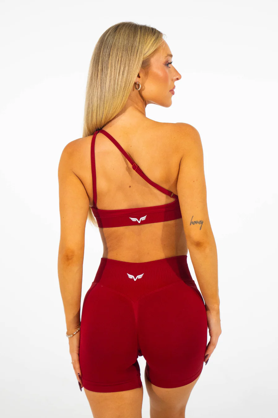 Club Athletica Flex Seamless Shorts Red - Image 7