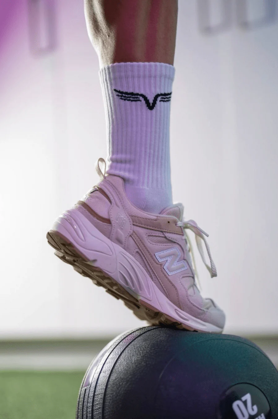 Long White Crew Socks - Image 4